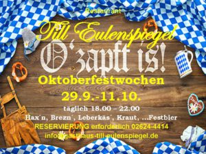 Oktoberfest - Wochen @ Restaurant Till Eulenspiegel